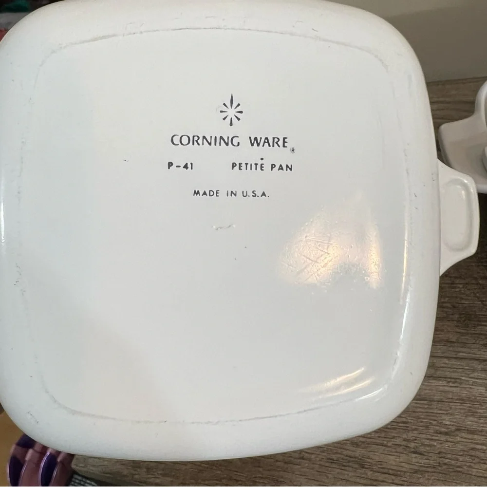 Set of 3 Vintage Cornflower Blue Corning Ware Casserole Dishes 2 Petite & a 1 Qt